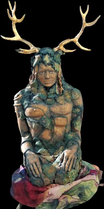 Cernunnos: Antlered God and Ceramic Sculpture