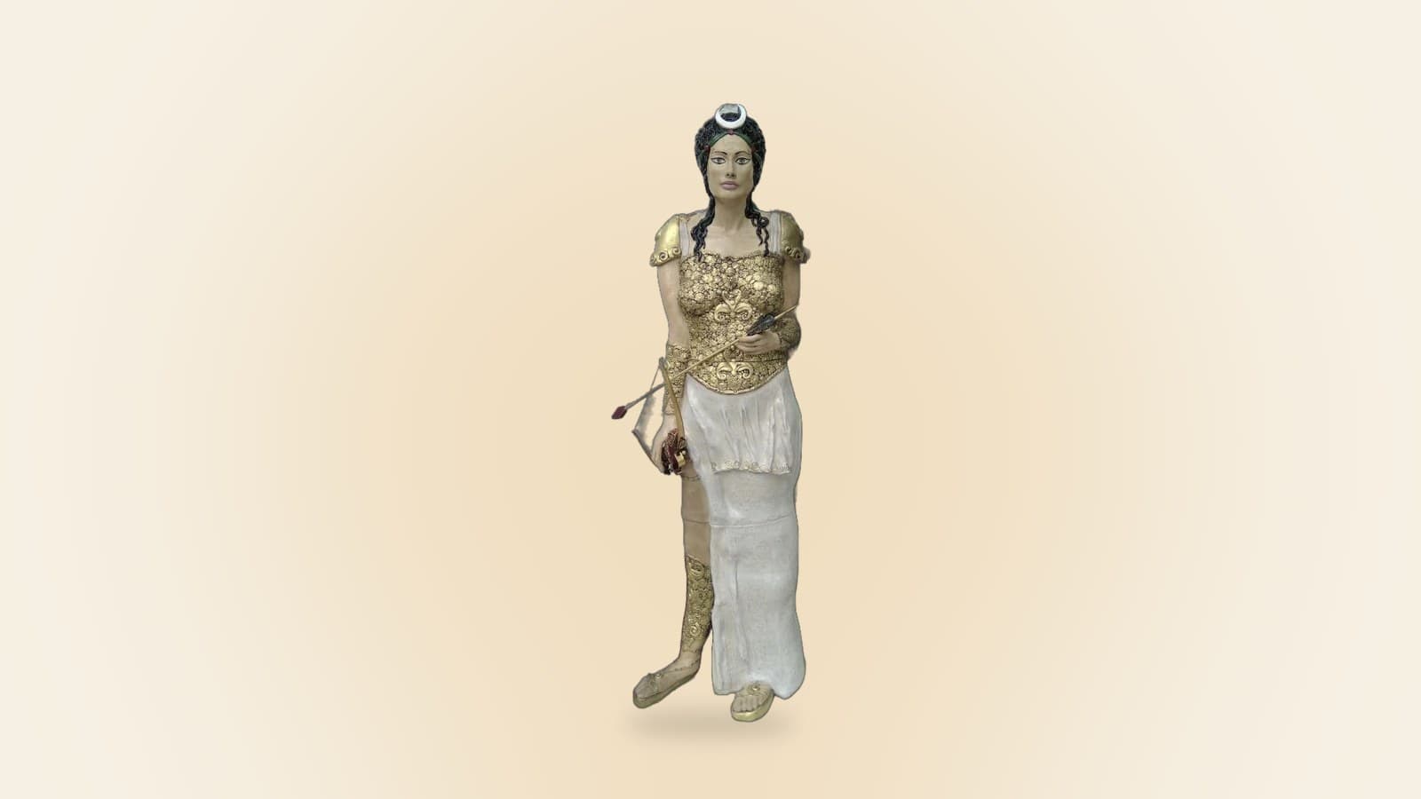 Ceramic sculpture Artemis by RHEAsilvia