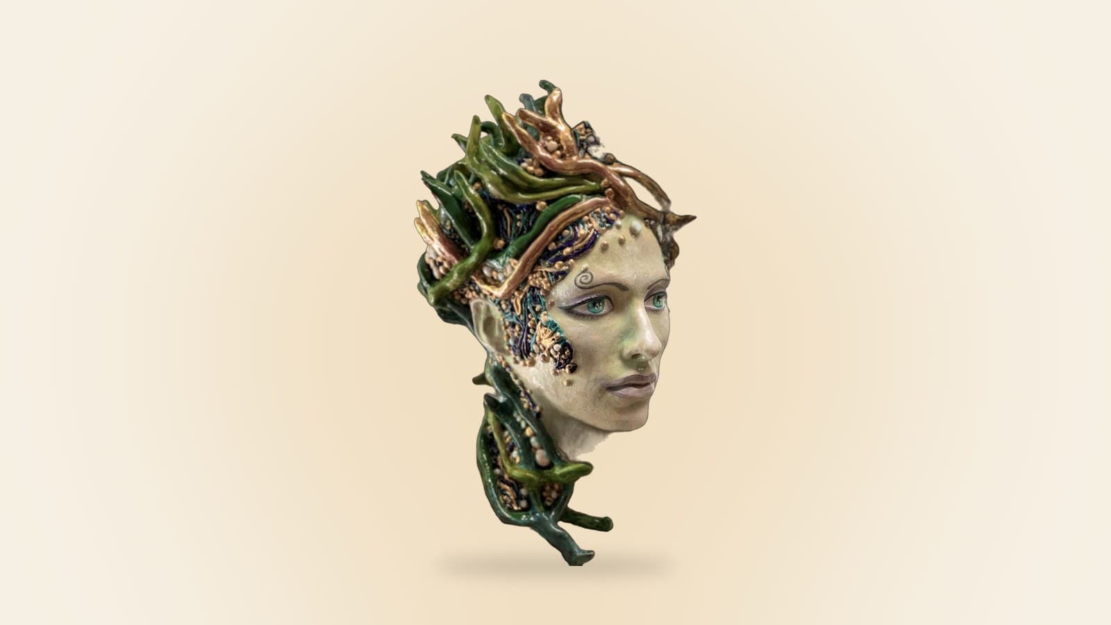 Ceramic sculpture Danu by RHEAsilvia