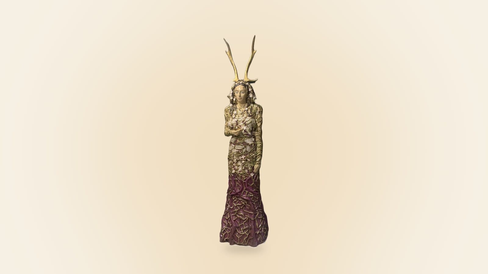 Ceramic sculpture Lady of Avalon II by RHEAsilvia