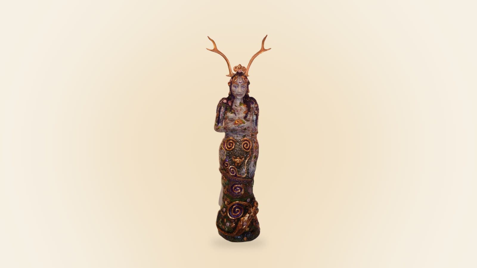 Ceramic sculpture Lady of Avalon I by RHEAsilvia