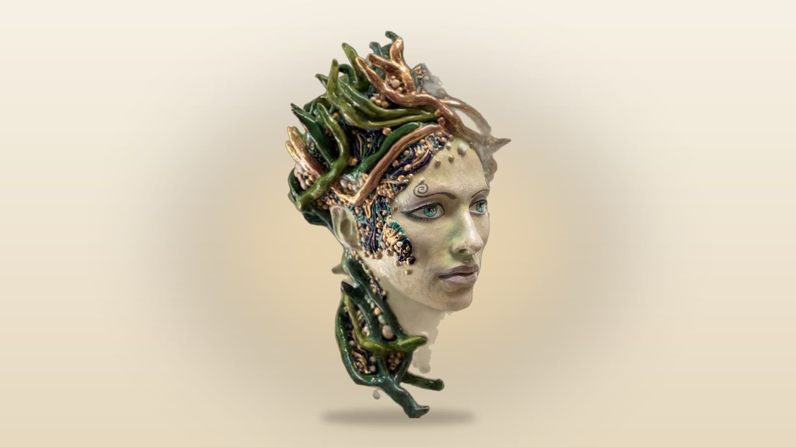 Monumental ceramic goddess sculpture by RHEAsilvia