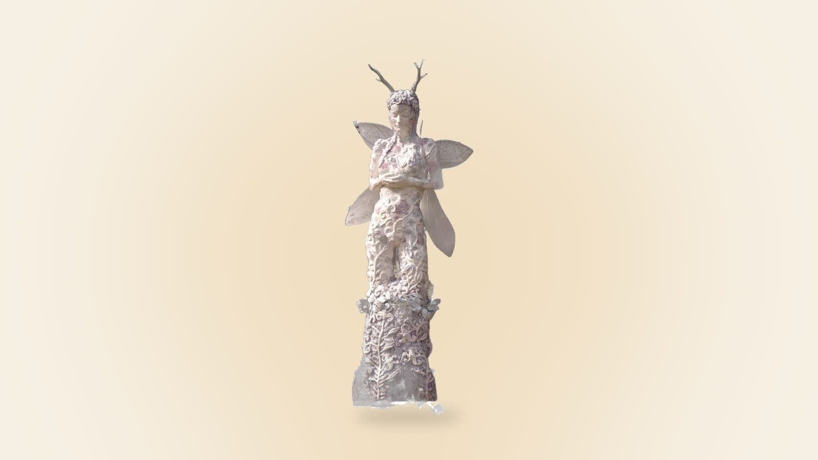 Ceramic sculpture White Goddess by RHEAsilvia